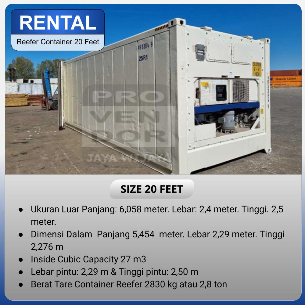 Rental Sewa Reefer 20 Feet Container Pendingin